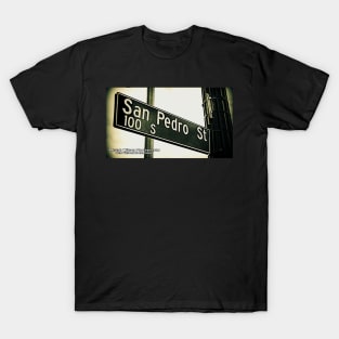 San Pedro Street, Los Angeles, California by Mistah Wilson T-Shirt